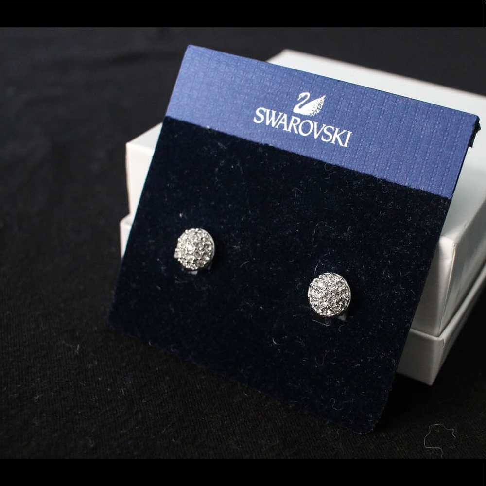 SOLD! Swarovski Rhinestones Clip Earrings